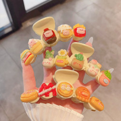 Cartoon Cute Dessert Animal Large Claw Clip 2024 New Style Back of the Head Hair Clip Shark Clip Large Hairpin Hair Accessory