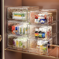 Glacier-Patterned Drawer-Type Medicine Storage Box, Medicine Box, Household Medicine First Aid Box, Storage Box, Transparent Multi-Layer