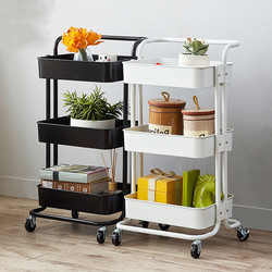 Movable Storage Rack, Hand Trolley, Snack Baby Storage Cart, Snack Kitchen Floor-Standing Kindergarten Water Cup Holder