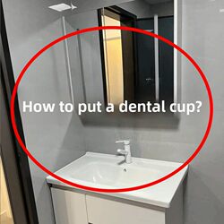 How to Place the Toothbrush Cup? Suction Cup Toothbrush Holder, Household Toothbrush Cup, Electric Toothbrush Storage Rack, Bathroom Mouthwash Cup