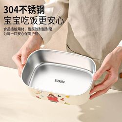 304 Stainless Steel Insulated Lunch Box, High-Looking Compartmentalized Lunch Box, Microwaveable Lunch Box for Students and Office Workers