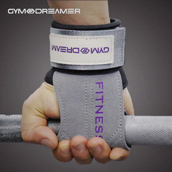 Gd Leather Powerlifting Wrist Straps Fitness Gloves Pull-Up Deadlift Grip Straps Men's Weightlifting Palm Protectors