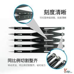 Retractable 5-Wheel 7-Blade Dough Divider for Non-Stick Pastry, Puff Pastry, Pizza Multi-Wheel Cutter