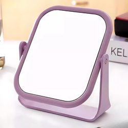 Acrylic Anti-Fall Makeup Mirror, Handheld, Portable, Large, Simple Double-Sided Mirror, Dormitory-Specific Desktop Dressing Mirror