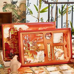 Forbidden City Cultural and Creative Products Ancient Style Notebook Gift Box Set Stationery Book Notepad Diary Gift School Reward Student Teacher Souvenir Birthday Gift for Boys and Girls Gift Set