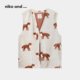 
niko and...cold protection series 2025 winter new cute animal plush thermal vest 588061