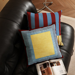 Dopamine Pillow Striped Living Room Sofa Cushion 2025 New Bauhaus Removable and Washable Cushion Bedroom Backrest Cushion