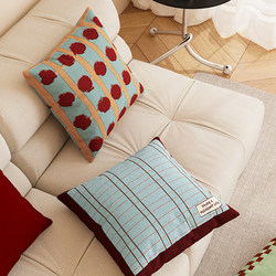 Sofa Cushion Dopamine Pillow Mid-Century Style Room Bedroom Headboard Cushion Blue Lumbar Cushion Bauhaus Backrest Cushion