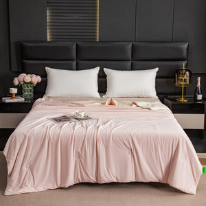 
Yuguiren light luxury solid color double-sided cool and skin-friendly air-conditioned quilt machine washable quilt summer quilt-C