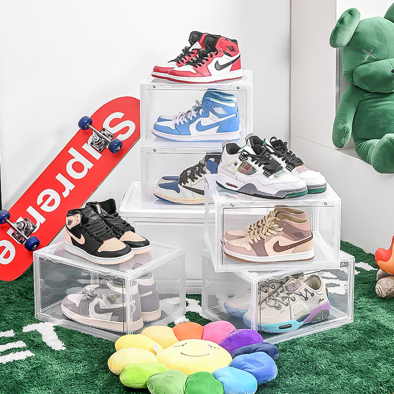 Espositore Scaletta 3 posti per Scarpe in Plexiglass Trasparente - Plex D'Autore