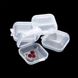 Highly Transparent Plastic Box Diamond Earplugs Ear Plugs Box Ear Stud Accessories Packaging Box Digital Equipment Storage Fishhook Medicine