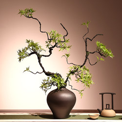 Simulated Welcoming Pine Dead Branches Rattan New Chinoiserie Bonsai Ornaments Chinoiserie Vase Tea Room Zen Decoration Fake Pine Tree