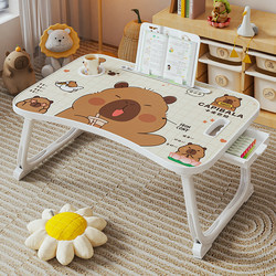 Foldable Small Bed Table, Dormitory Computer Desk, Home Bedroom Cartoon Bay Window Student Desk, Lazy Study Table