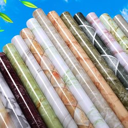 Kitchen Oil-Proof Stickers, Thickened Waterproof, Moisture-Proof and Mildew-Proof, Cabinet Wallpaper, Cabinet Desktop Wall Stickers, Marble Wallpaper, Self-Adhesive