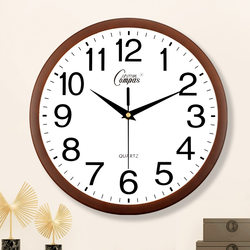 Light Luxury, Simple and Modern Round Clock, Wall Clock for Living Room, Home Use, Stylish, No-Drill Installation, 2025 New Model Quartz Clock