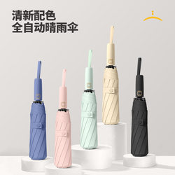 New 10-Bone 70% off Black Rubber Umbrella with Silicone Color-Matched Handle, Sun Protection, Uv Protection, Business Umbrella, Automatic