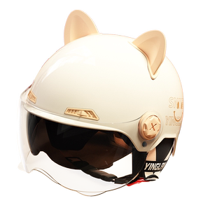 
Camp cable helmet electric car for women does not press hair 3c certified four-season universal retro cute electric car safety helmet for men