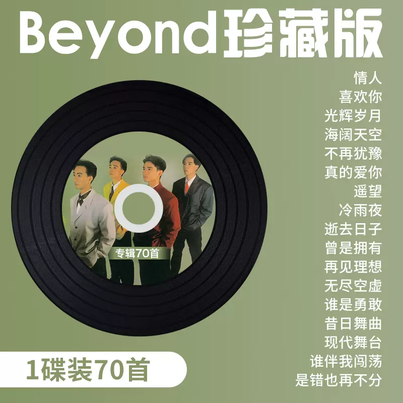 Beyond黄家驹CD专辑唱片粤语经典老歌无损高音质汽车载cd光盘碟片-Taobao