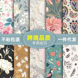 Aike Cross-Border Home Plant-Themed Ins-Style Wallpaper Self-Adhesive Waterproof and Moisture-Proof Wallpaper for Bedroom Self-Sticking Cozy Wallpaper