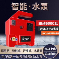 Miniature Intelligent Linkage Water Pump Slotting Machine Water Drill Drilling Machine Cutting Machine Automatic Water Supply Pump Self-Priming Pump Adjustable Water