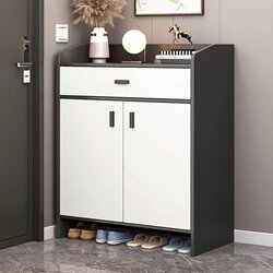 Shoe Rack for Home Entrance 2024 New Popular Model Hallway Entryway Cabinet Integrated Economical Shoe Storage Cabinet