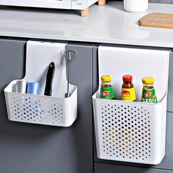 Wall-mounted storage box kitchen cabinet door inner storage rack