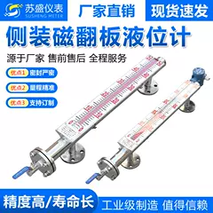 Công tắc báo động đo mức chất lỏng nắp từ tính với 4-20ma bộ phát từ xa bảng nổi nhiệt độ cao chống ăn mòn 304