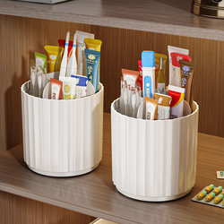 Rotating Ointment Storage Box with Compartments, Tubular Medicine and Cream Organizer, Desktop Strip-Shaped Ointment and Medicine Storage Rack