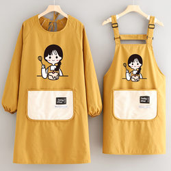 Fashionable Anti-Stain Apron for Home Kitchen Cooking, Water-Resistant New Style Apron for Adults, Breathable Workwear for Catering and Work