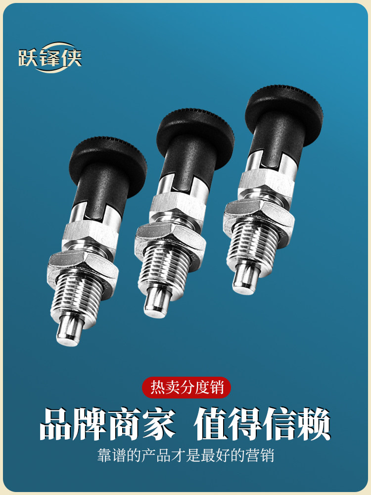 ステンレス鋼スプリングインデックスピン - M10 M12 M16 M20 セルフ