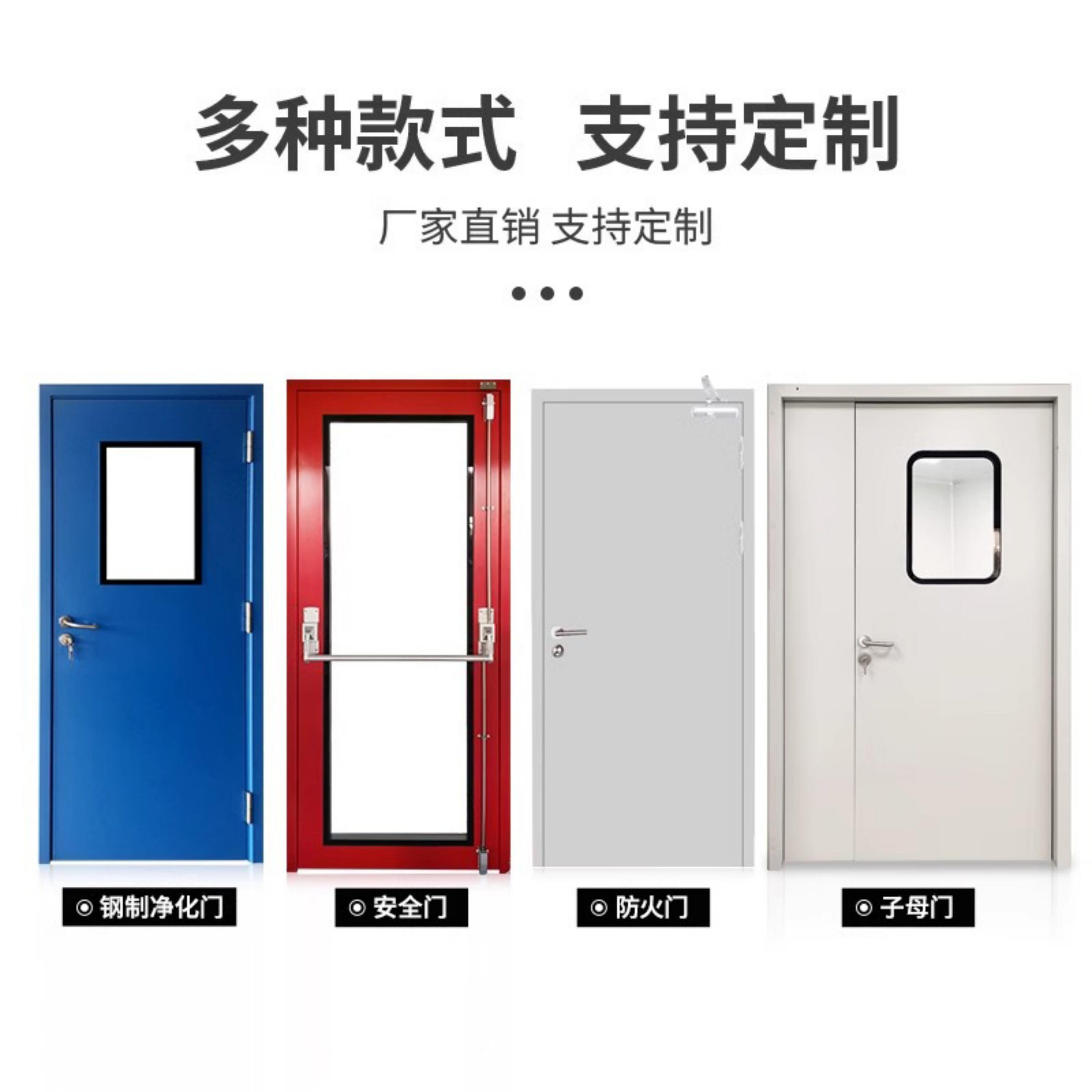 定制A级钢制门无尘车间洁净门医院实验单双开防火烤漆密闭门无菌-淘宝网
