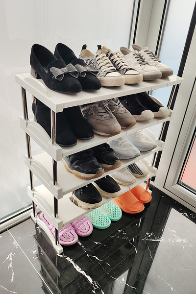 Layered partition household shoe storage rack cabinet | Recommended ...