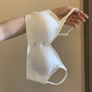 
Japanese sweet nude feeling traceless comfortable underwear for women with small breasts gathered to make them look big without steel rings and thin summer girls bra