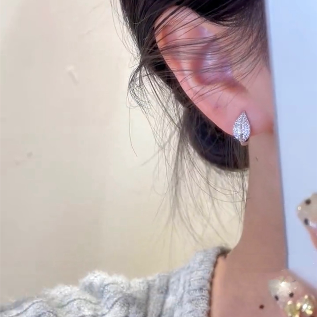 2Pcs/Korean 925 Silver Needles Tragus Piercing Helix Butterfly Earrings For Women Trendy Cute Stud Earring 2023 Jewelry Gifts