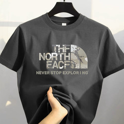 Overseas Order Surplus ~ Cut Label, Withdrawn, Foreign Trade Trendy Brand New Loose Fit Versatile Pure Cotton Printed Short-Sleeve T-Shirt Top