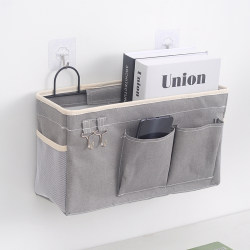 College Student Bedside Hook-Type Fabric Multi-Functional Storage Bag Dormitory Wall-Mountable Storage Bag Hanging Bag