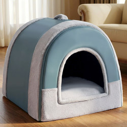 Dog House Is Warm in Winter, Enclosed and Safe, Dog House for Dogs to Sleep in in Winter, Removable and Washable Dog Mat