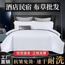 B&B Hotel Bedding Four-Piece Set White Duvet Cover Bed Sheet Quilt Pillow Core Eight-Piece Set Hotel-Specific Linen