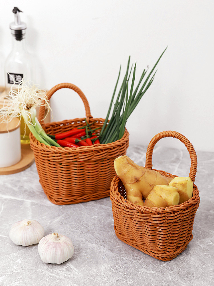 Amazon｜MUCKLILY キッチン収納バスケット fruits basket 壁面