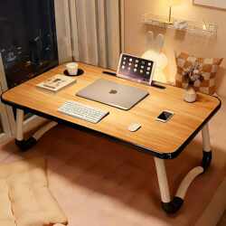 Small Bed Table, Foldable Desk, Home Laptop Table, Small Table Board for Writing in College Dormitories