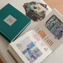 6inch Photo Albums with Horizontal and Vertical Two-Way Insertable Pages, Writable Cloth Cover, Family Photo Album, Large Capacity Graduation Photo Album