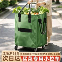 New Shopping Cart for Groceries, Waterproof Trolley, Large Size, Portable, Foldable, Travel Storage Cart
