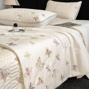 
Class A mother and baby grade ice silk latex cool mat summer cool quilt set 2025 new summer bed sheet cool soft mat