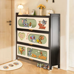 2026 Trending Shoe Cabinet Steel Storage Cabinet Multi-Layer Large Capacity Thickened Household Dust-Proof Shoe Rack for Entryway