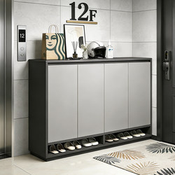 Large-Capacity Multi-Layer Extra-Large Solid Wood Entryway Storage Cabinet Integrated with Wall-Mounted Storage Cabinet and Shoe Rack for Use in the Hallway Outside the Shoe Cabinet