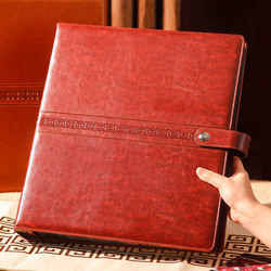 Buckle Leather 6-Inch 1000-Page Photo Album, Commemorative Album, Large-Capacity Family Baby Photo Album, Storage Photo Album