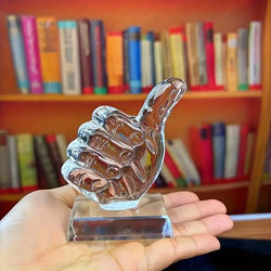 Crystal “Zan” Trophy, Personalized Thank You Award Statue, Home Decoration Holiday Gift, Sun Catcher