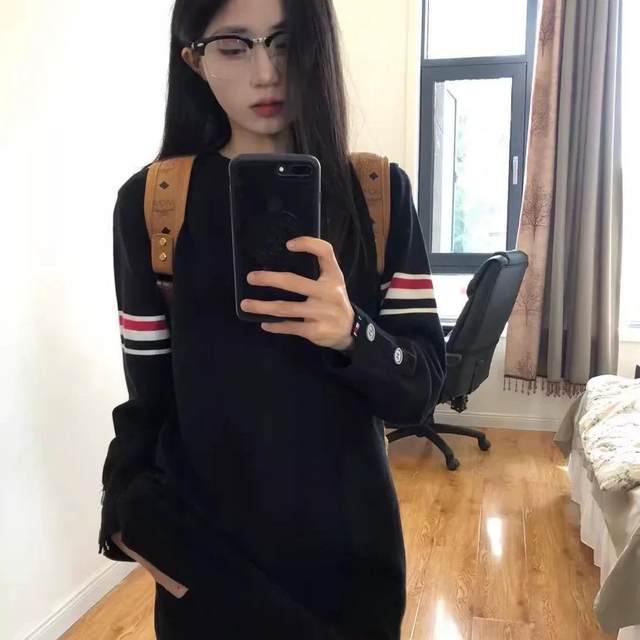 Internet celebrity striped sweater base shirt for men and women Korean style niche round neck pullover sweater casual knitted sweater
