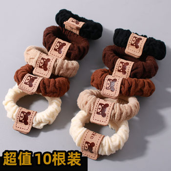 High ponytail hair tie high-end hair rope leather case durable head rope