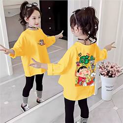 Girls' Long-Sleeved T-Shirt, Spring and Autumn Style, 2026 New Model, Little Girl Baby Early Autumn Outfit Top, Children's Autumn Clothing